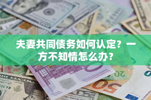 北京夫妻共同债务如何认定？一方不知情怎么办？