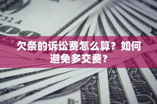北京欠条的诉讼费怎么算？如何避免多交费？