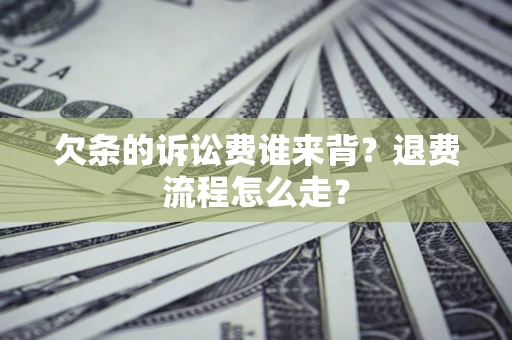 北京欠条的诉讼费谁来背？退费流程怎么走？