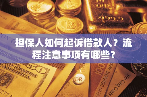 北京担保人如何起诉借款人？流程注意事项有哪些？